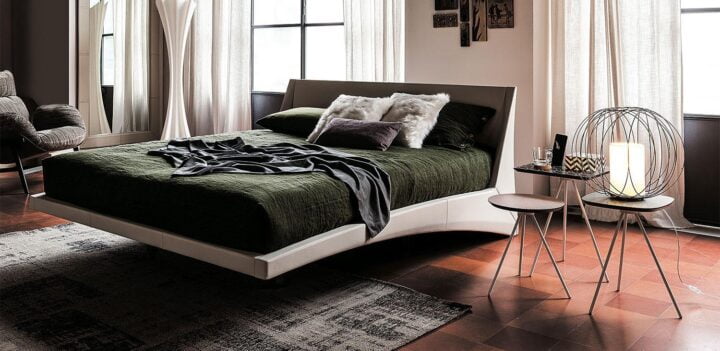 Dylan - leather bed | Cattelan Italia