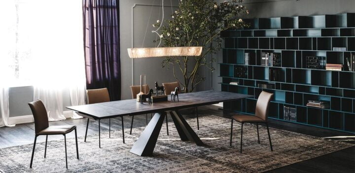 Eliot Keramik Drive - rectangular metal table | Cattelan Italia