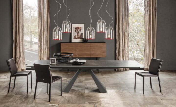 Eliot Keramik Drive - rectangular metal table | Cattelan Italia