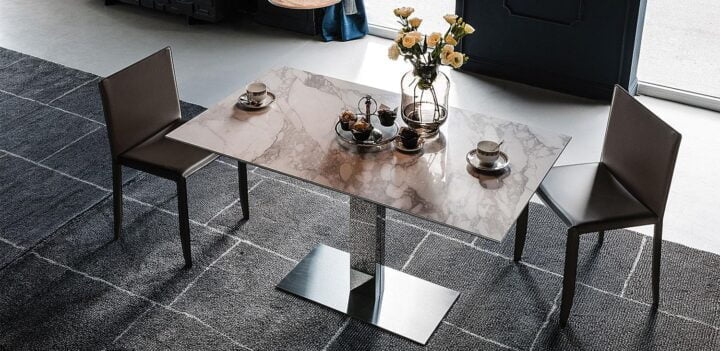 Elvis Keramik - square ceramic table | Cattelan Italia