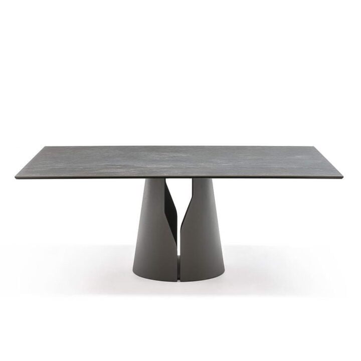 Giano Keramik - rectangular metal table | Cattelan Italia