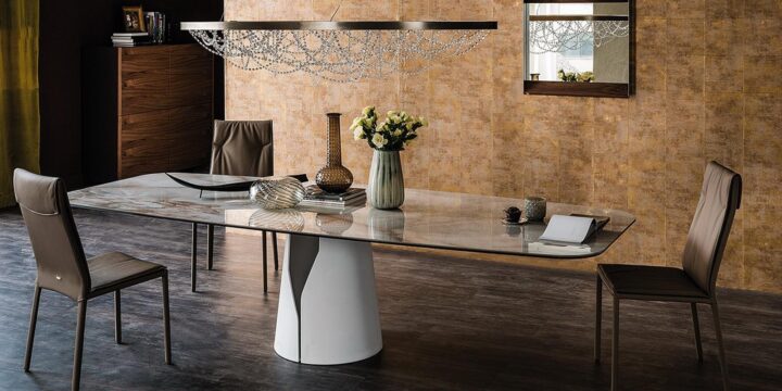 Giano Keramik - rectangular metal table | Cattelan Italia