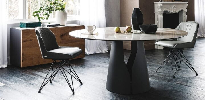 Giano Keramik - rectangular metal table | Cattelan Italia