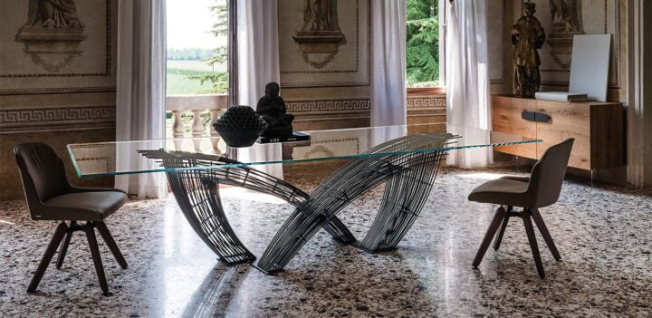 Hystrix - rectangular glass table | Cattelan Italia