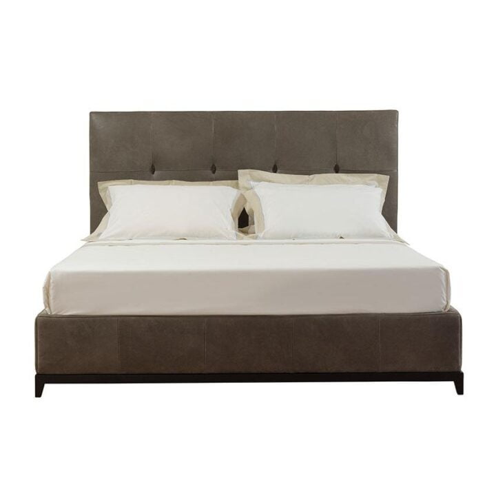 Jacob - nabuk bed with upholstered headboard | Galimberti Nino