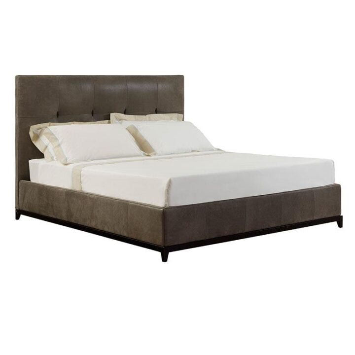 Jacob - nabuk bed with upholstered headboard | Galimberti Nino