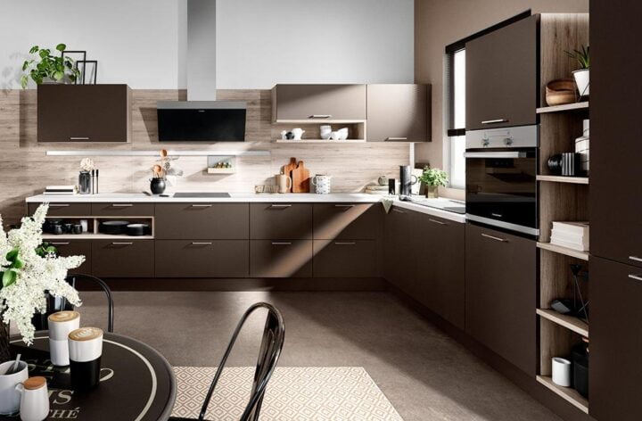 Laser Soft - lacquered kitchen with handles | Haecker classic