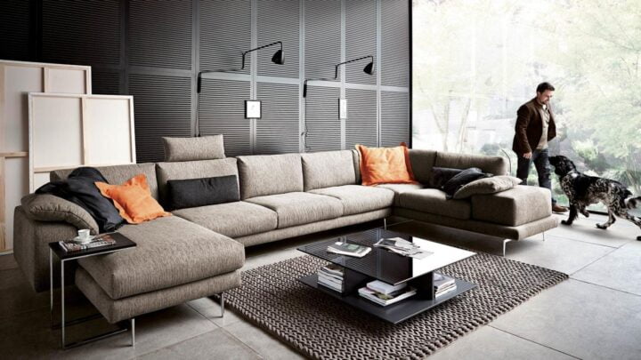 Omega - corner nabuk sofa | Koinor