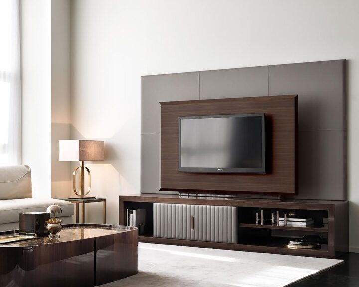 Hamilton - modular veneer tv furniture with doors | Daytona