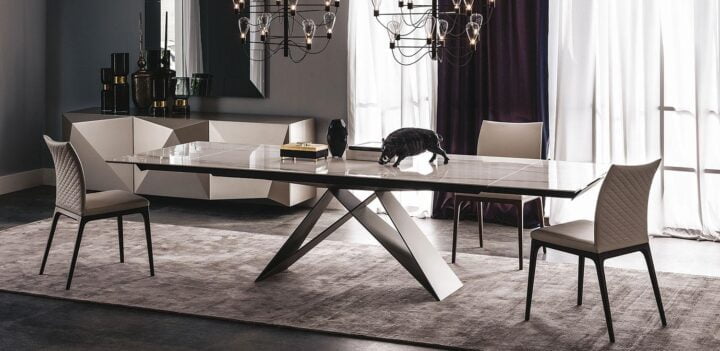 Premier Keramik Drive - rectangular metal table | Cattelan Italia