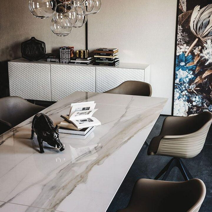 Premier Keramik Drive - rectangular metal table | Cattelan Italia