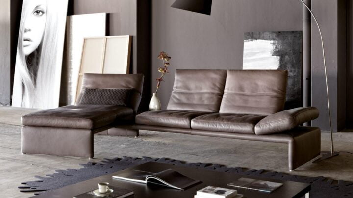 Raoul - sectional nabuk sofa | Koinor