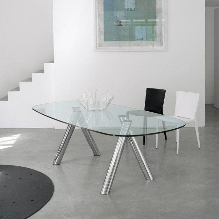 Ray - round tempered glass table | Cattelan Italia