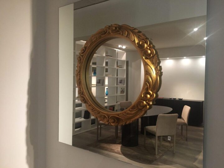 Ritratto - square wood mirror | Fiam