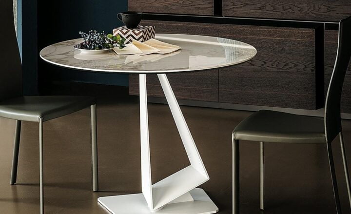 Roger Keramik - round ceramic table | Cattelan Italia