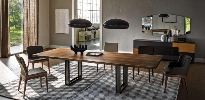 Sigma - rectangular veneer table | Cattelan Italia