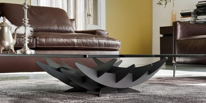 Atlas - square glass coffee table | Cattelan Italia