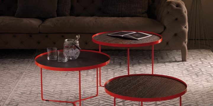 Billy Wood - round veneer coffee table | Cattelan Italia