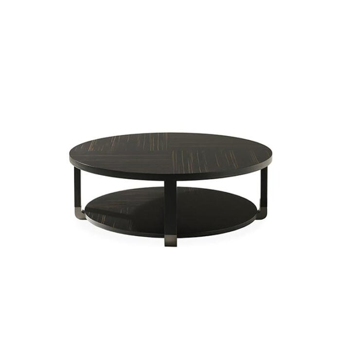 Jacques - round solid wood coffee table | Galimberti Nino