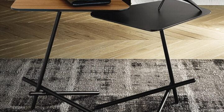 Laser - triangular veneer coffee table | Cattelan Italia