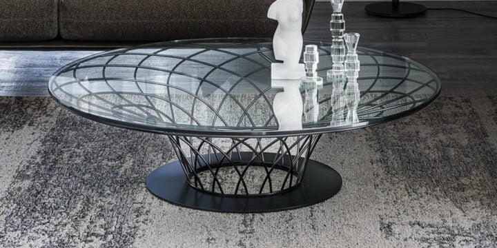 Nido - round glass coffee table | Cattelan Italia