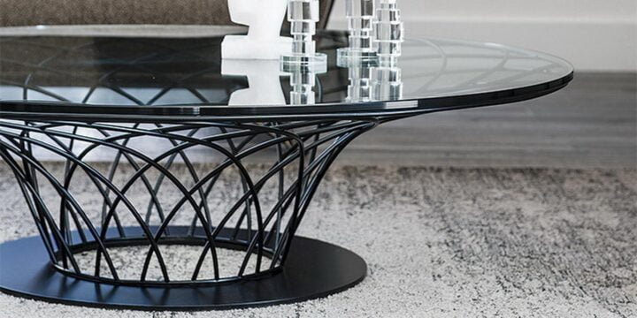 Nido - round glass coffee table | Cattelan Italia