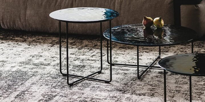 Vinyl - round metal coffee table | Cattelan Italia