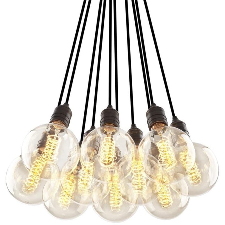 Vintage Bulb Holder - glass pendant lamp | Eichholtz