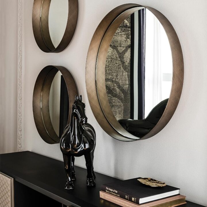 Wish - round metal mirror | Cattelan Italia