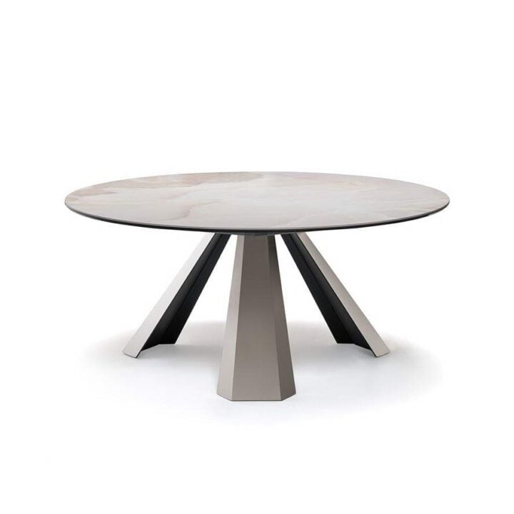 Eliot Keramik Round - round ceramic table | Cattelan Italia