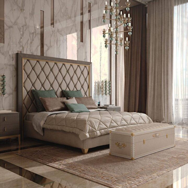 Gatsby - velvet bed with high headboard | Cavio