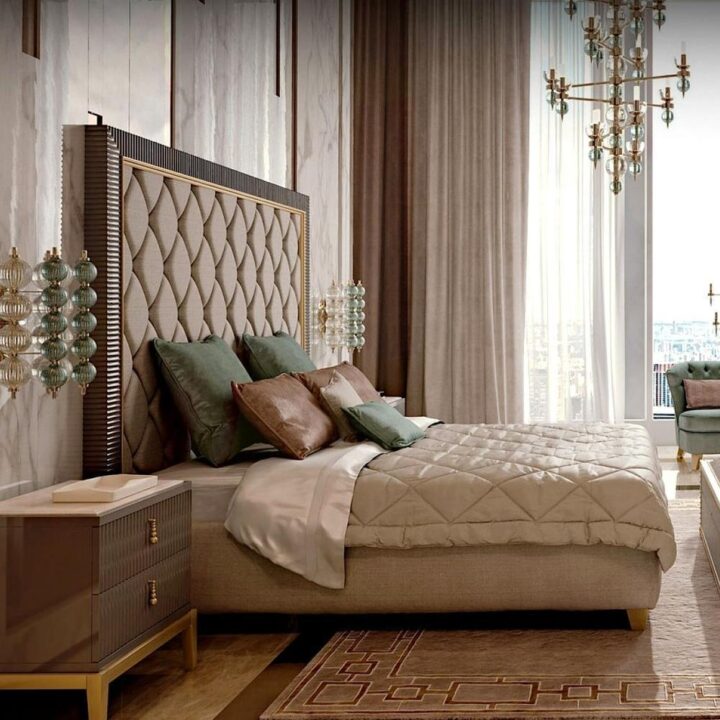 Gatsby - velvet bed with high headboard | Cavio