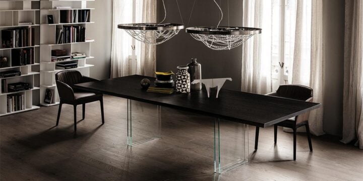 Ikon - rectangular veneer table | Cattelan Italia