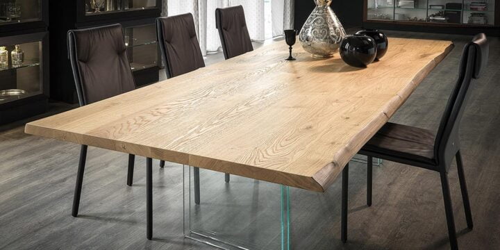 Ikon - rectangular veneer table | Cattelan Italia