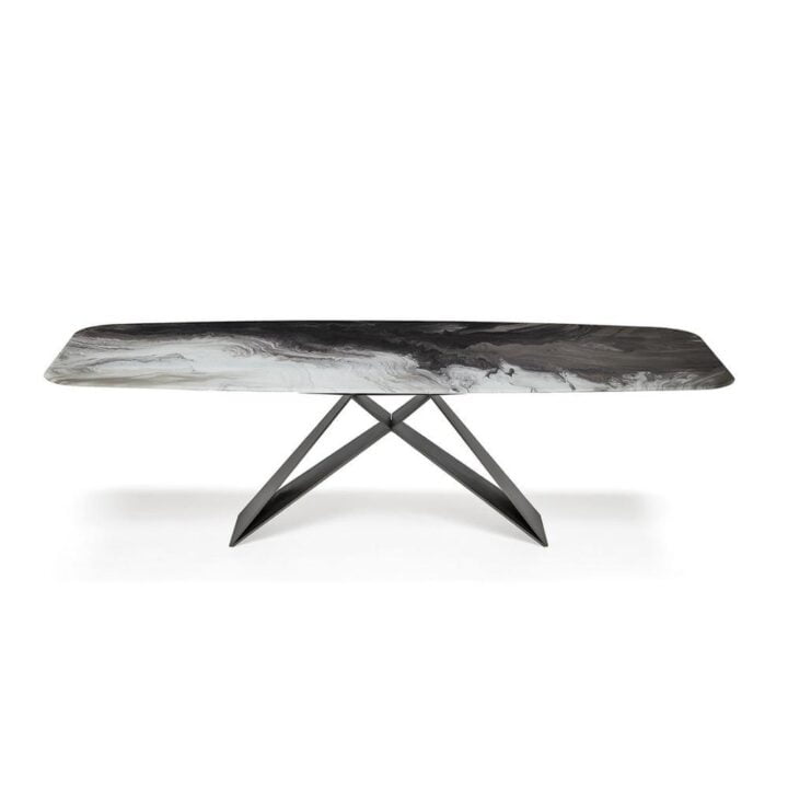 Premier Crystalart - rectangular ceramic table | Cattelan Italia