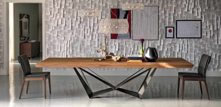 Skorpio Wood - oval veneer table | Cattelan Italia