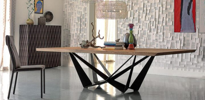 Skorpio Wood - oval veneer table | Cattelan Italia