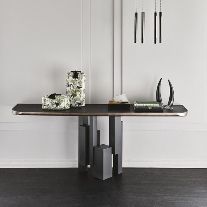 Skyline Wood-C - rectangular metal console | Cattelan Italia