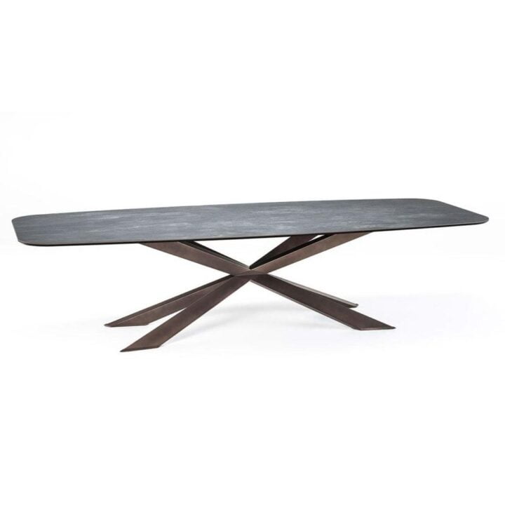 Spyder Keramik - oval metal table | Cattelan Italia