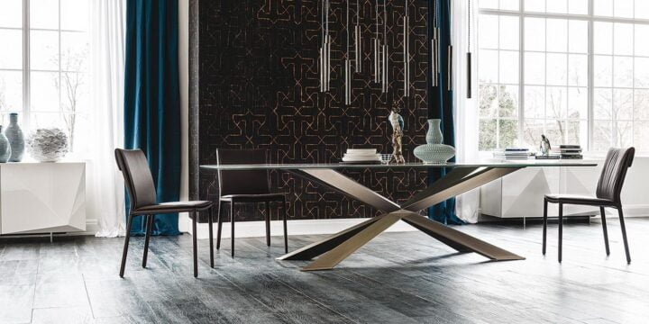 Spyder Keramik - oval metal table | Cattelan Italia