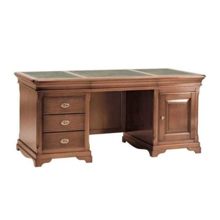 Fiesole - rectangular wood writing desk with drawers | Cavio