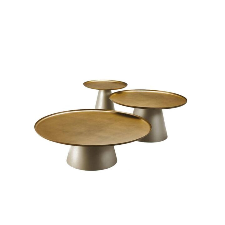 Amerigo - round metal coffee table | Cattelan Italia