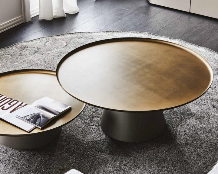 Amerigo - round metal coffee table | Cattelan Italia