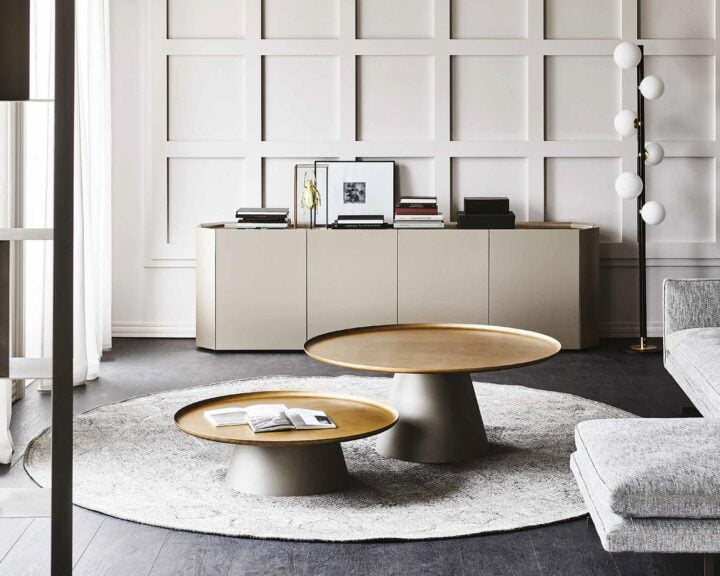 Amerigo - round metal coffee table | Cattelan Italia