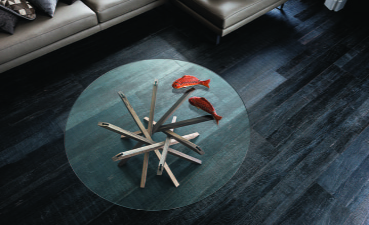 Atari - round wood coffee table | Cattelan Italia