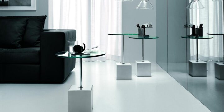 Axo - round glass coffee table | Cattelan Italia