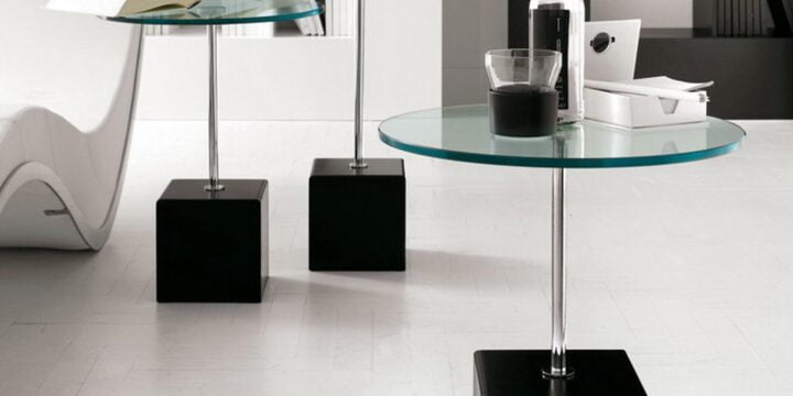 Axo - round glass coffee table | Cattelan Italia