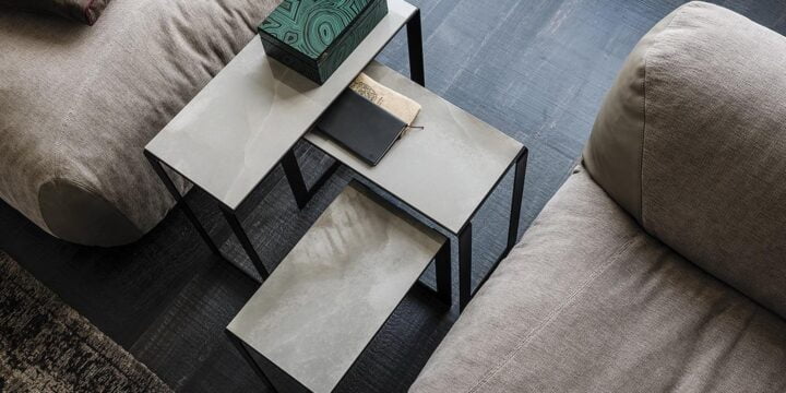 Kitano - square ceramic coffee table | Cattelan Italia