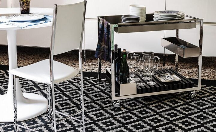 Mojito - rectangular metal coffee table with drawers | Cattelan Italia