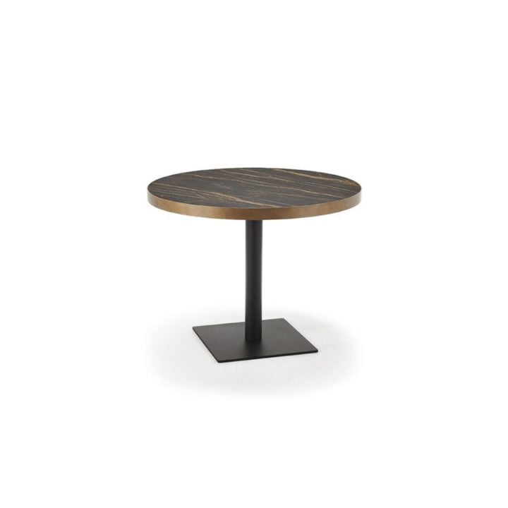 Ribot Keramik Bistrot - round metal coffee table | Cattelan Italia